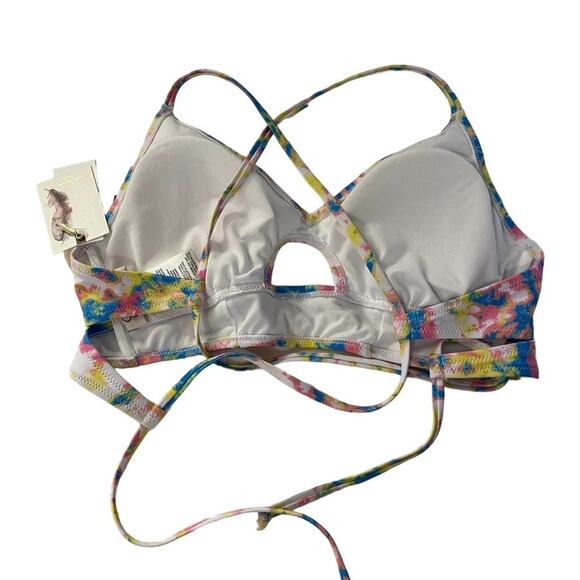 NWT tie dye bikini top size large - Picture 3 of 6